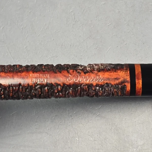 Paolo Becker (c.1980s-1990s) Partially Rusticated Canadian Estate Briar Pipe, Italian Estates - Image 5