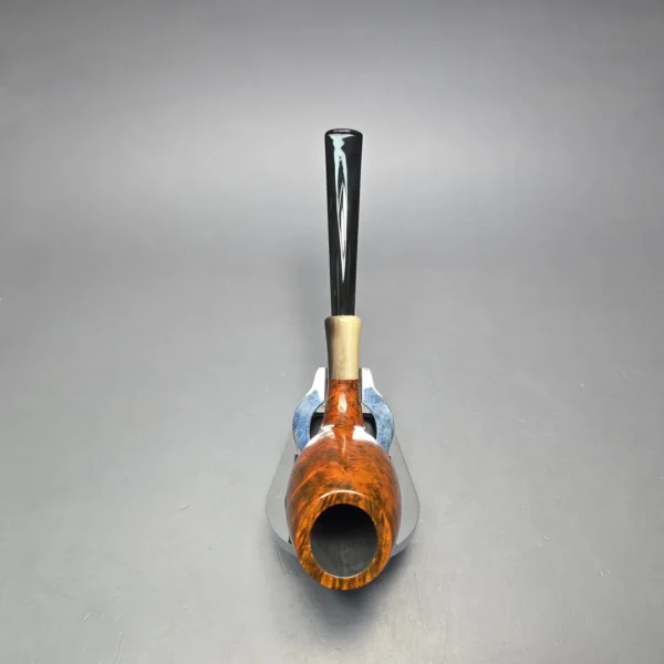 MBSD Briars Modern Masters 3 Smooth Tulip w/ Faux Horn Handmade Briar Pipe, New - Image 9