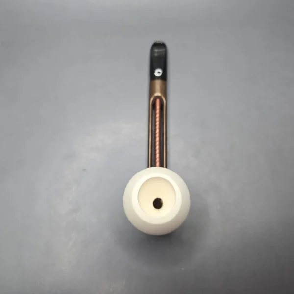 Falcon Extra Curved Dental w/ MBSD Meerschaum Rhodesian Block Meerschaum Bowl Pipe, New - Image 9
