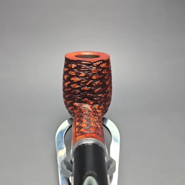 Chacom Rustic 1201 Rusticated Billiard Estate Briar Pipe, Unsmoked - Image 7
