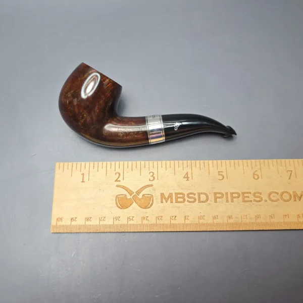 Peterson 160th Anniversary Pat. B Dark Smooth Bent Billiard Briar Pipe, New - Image 13