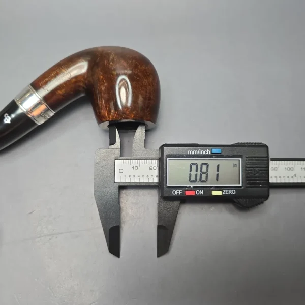 Peterson 160th Anniversary Pat. B Dark Smooth Bent Billiard Briar Pipe, New - Image 14