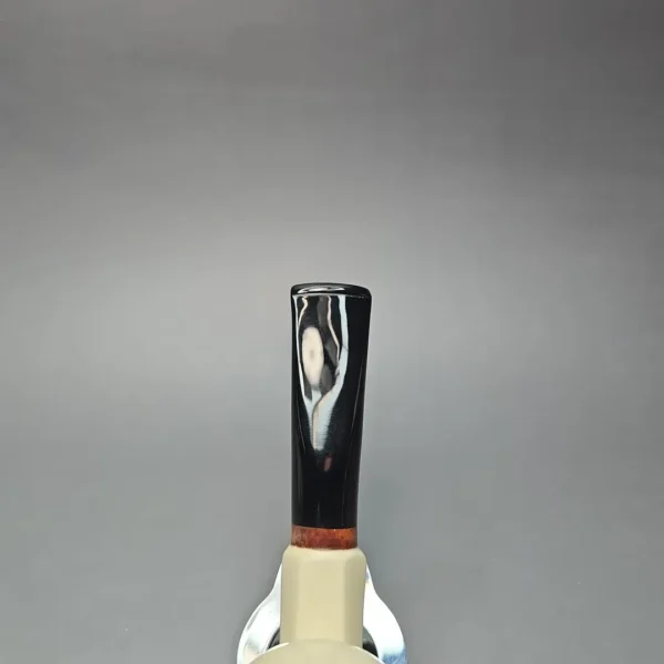 MBSD Meerschaum Deluxe Smooth Cutty Block Meerschaum Pipe, Briar-Mortise, New - Image 9