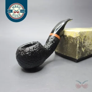 Brebbia Serie 1960 Nera Sabbiata 602 Sandblasted Author Estate Briar Pipe, Unsmoked