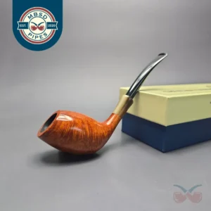 MBSD Briars Modern Masters 3 Smooth Tulip w/ Faux Horn Handmade Briar Pipe, New