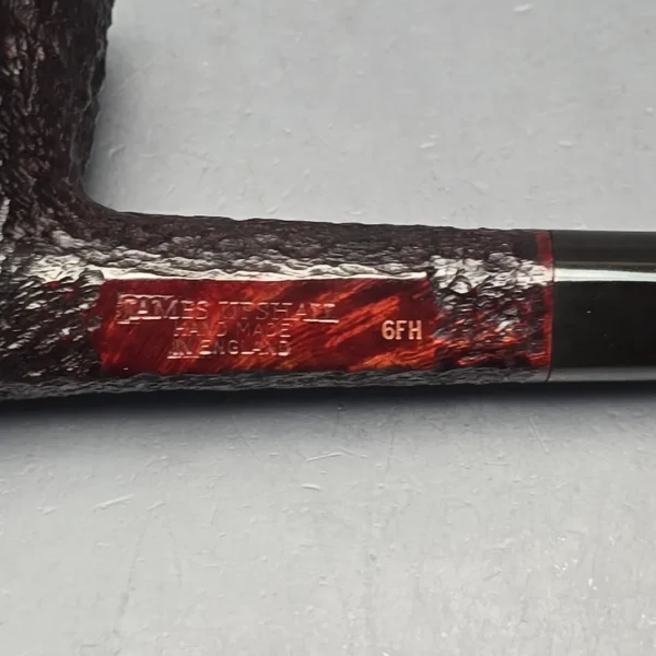 James Upshall Bark Group 6 Partially Rusticated Dublin Estate Briar Pipe, Unsmoked - Image 11
