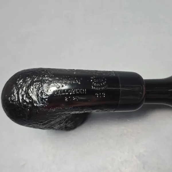 Peterson 2025 Halloween Pipe 313 Sandblasted Bent Billiard Briar Pipe, New - Image 11