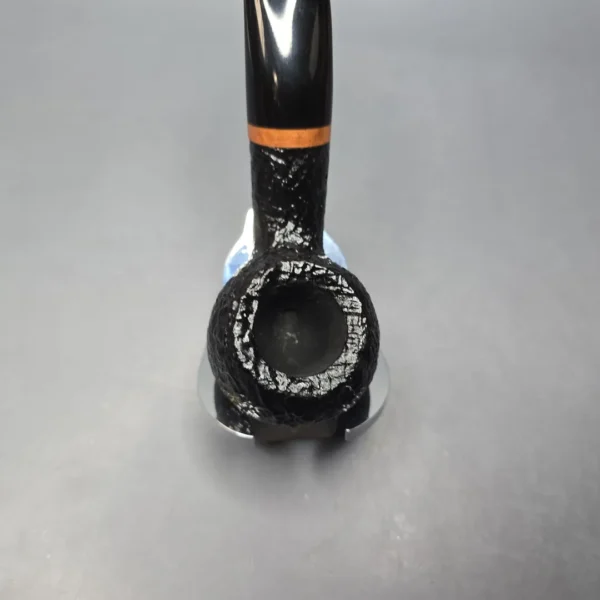 Brebbia Serie 1960 Nera Sabbiata 602 Sandblasted Author Estate Briar Pipe, Unsmoked - Image 6