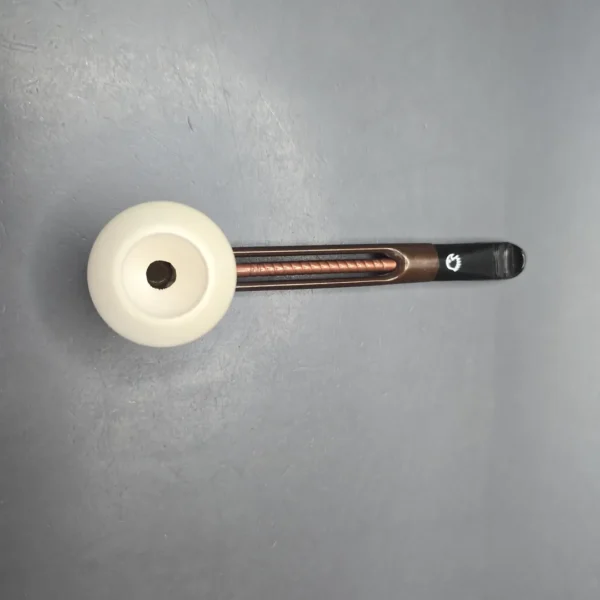 Falcon Extra Curved Dental w/ MBSD Meerschaum Rhodesian Block Meerschaum Bowl Pipe, New - Image 9