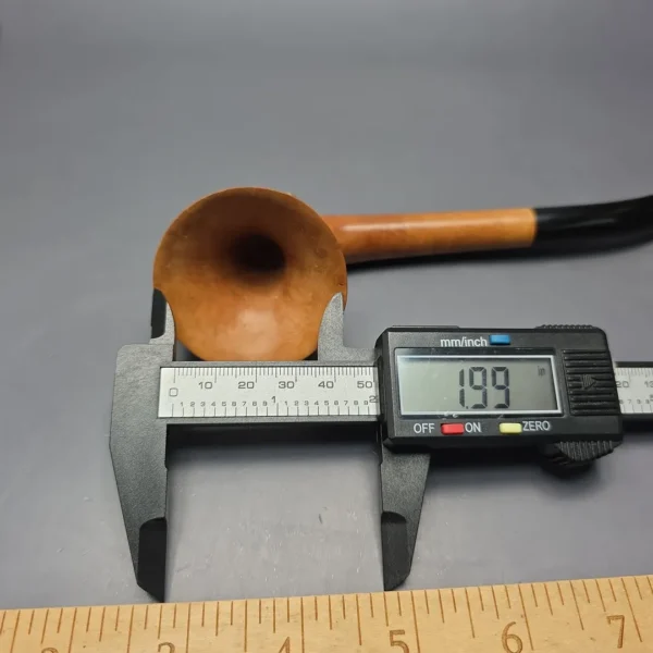 Ed Burak Connoisseur Smooth "Swoop" Horn Estate Briar Pipe, Unsmoked - Image 12