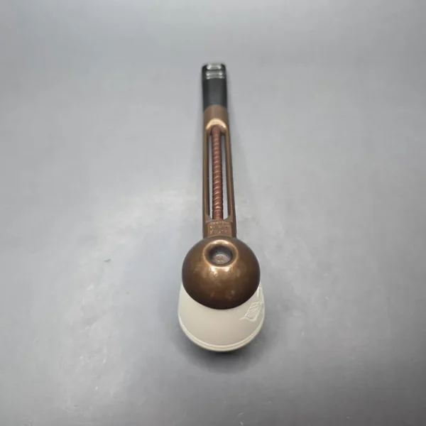 Falcon Extra Curved Dental w/ MBSD Meerschaum Rhodesian Block Meerschaum Bowl Pipe, New - Image 10
