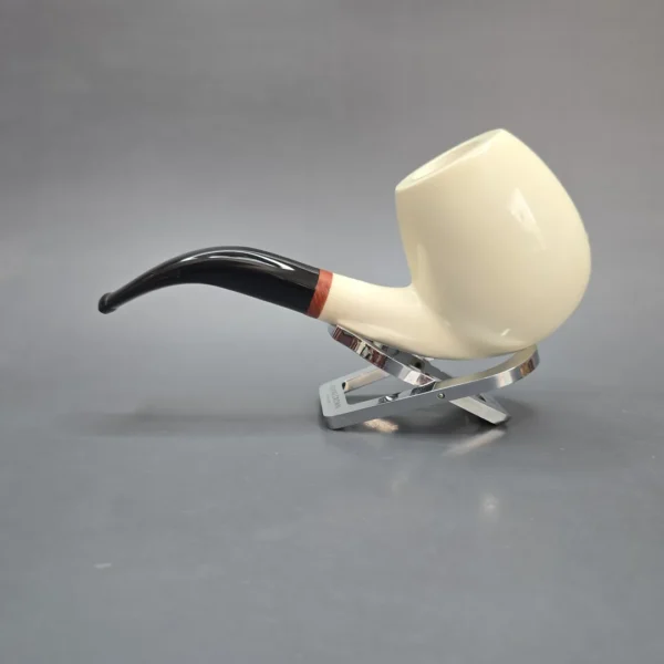 MBSD Meerschaum Deluxe World Cup 2026 Carved Brandy Block Meerschaum Pipe, Briar-Mortise, New - Image 5