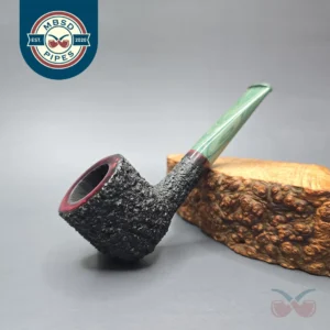 Herriot Pipes Partially Rusticated Nosewarmer Pot Handmade Briar Pipe, New