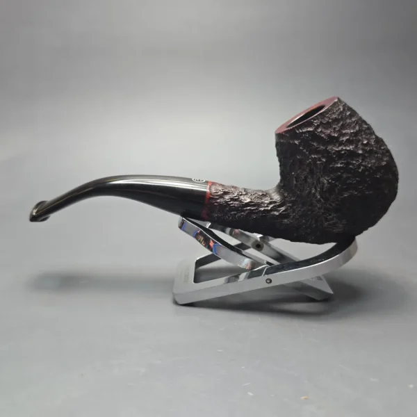 James Upshall Bark Group 6 Partially Rusticated Brandy Estate Briar Pipe, Unsmoked - Image 3