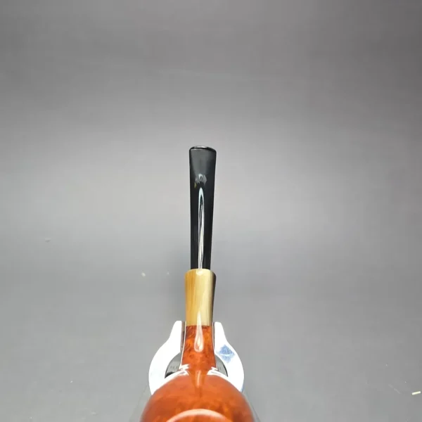 MBSD Briars Modern Masters 3 Smooth Tulip w/ Faux Horn Handmade Briar Pipe, New - Image 8