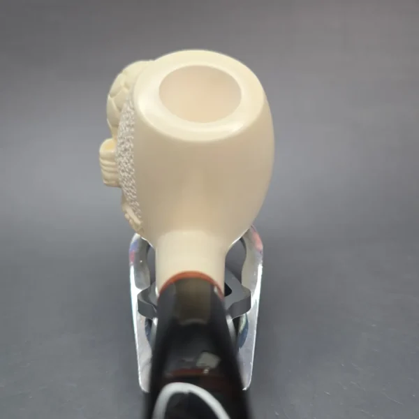 MBSD Meerschaum Deluxe World Cup 2026 Carved Brandy Block Meerschaum Pipe, Briar-Mortise, New - Image 7