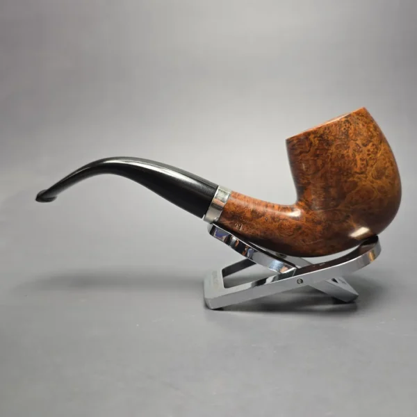 Bari Select Nature Old Briar 49 Smooth Bent Billiard (Estate) - Image 4