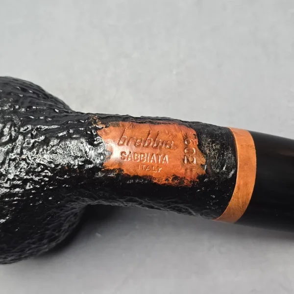 Brebbia Serie 1960 Nera Sabbiata 602 Sandblasted Author Estate Briar Pipe, Unsmoked - Image 10