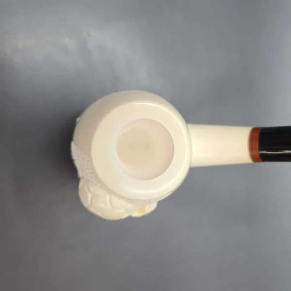 MBSD Meerschaum Deluxe World Cup 2026 Carved Brandy Block Meerschaum Pipe, Briar-Mortise, New - Image 8