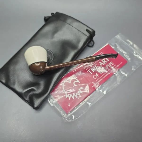 Falcon Extra Curved Dental w/ MBSD Meerschaum Rhodesian Block Meerschaum Bowl Pipe, New - Image 14