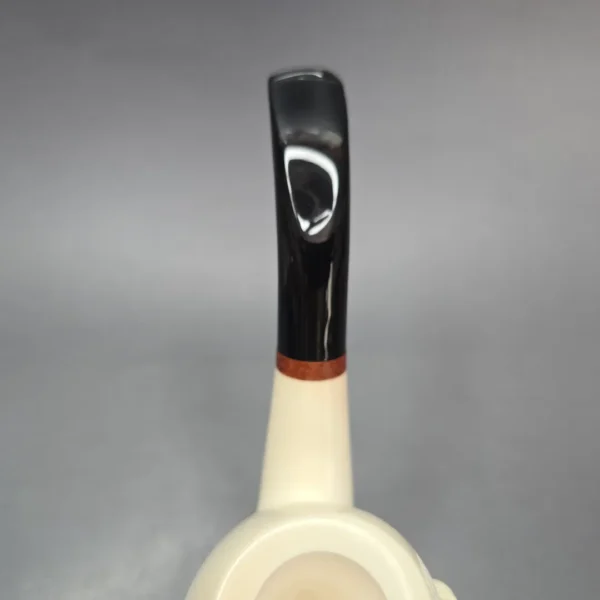 MBSD Meerschaum Deluxe World Cup 2026 Carved Brandy Block Meerschaum Pipe, Briar-Mortise, New - Image 9