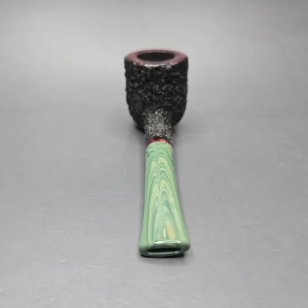 Herriot Pipes Partially Rusticated Nosewarmer Pot Handmade Briar Pipe, New - Image 5