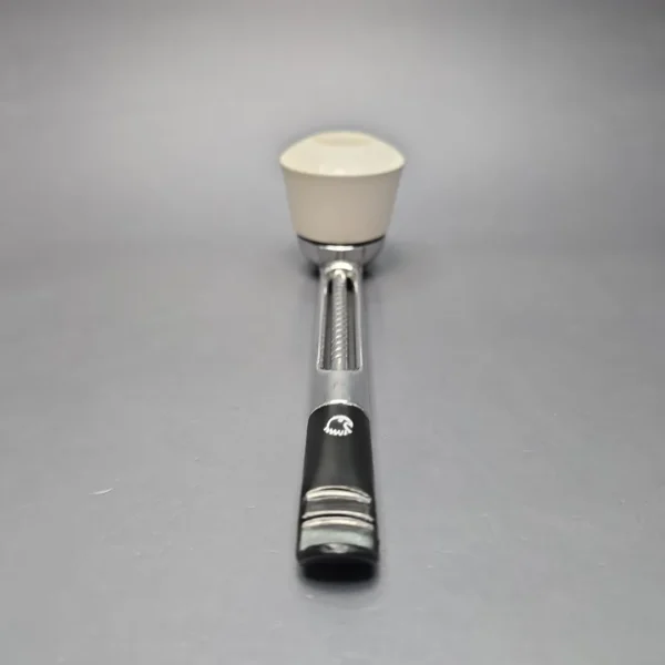 Falcon Chrome Dental w/ MBSD Meerschaum Rhodesian Block Meerschaum Bowl Pipe, New - Image 5