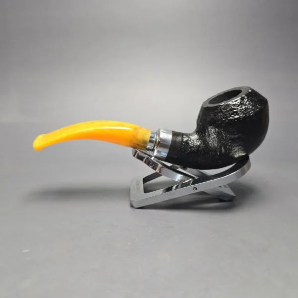 Molina Ambra 103 Sandblasted Rhodesian Briar Pipe, New, 9mm - Image 4