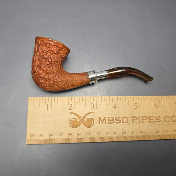 Ardor Urano Ninfea Rusticated Calabash w/ Silver Spigot Estate Briar Pipe, Italian Estates - Image 13