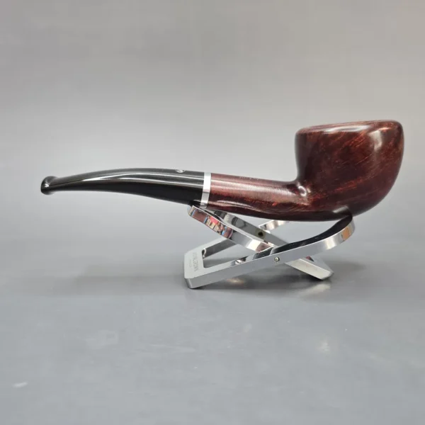 Rossi Rubino Antico 8316 Smooth Pot w/ Nickel Briar Pipe, New, 6mm - Image 4