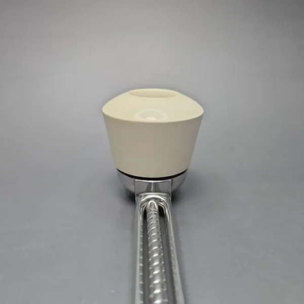 Falcon Chrome Dental w/ MBSD Meerschaum Rhodesian Block Meerschaum Bowl Pipe, New - Image 6