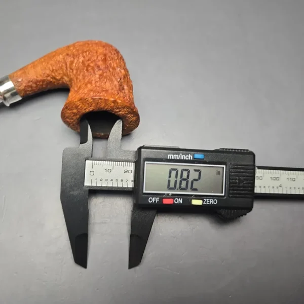 Ardor Urano Ninfea Rusticated Calabash w/ Silver Spigot Estate Briar Pipe, Italian Estates - Image 12