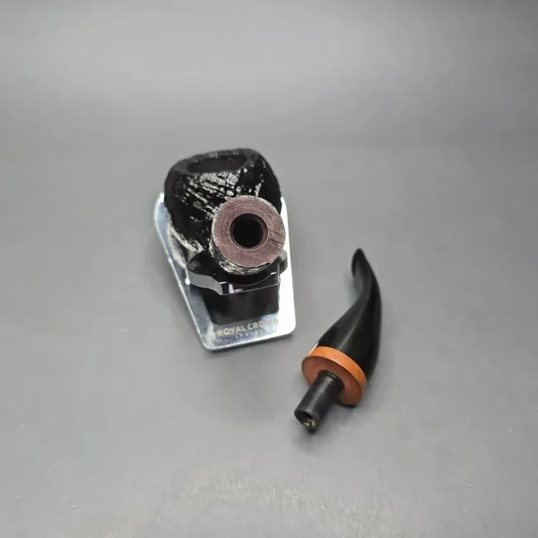 Brebbia Serie 1960 Nera Sabbiata 602 Sandblasted Author Estate Briar Pipe, Unsmoked - Image 13