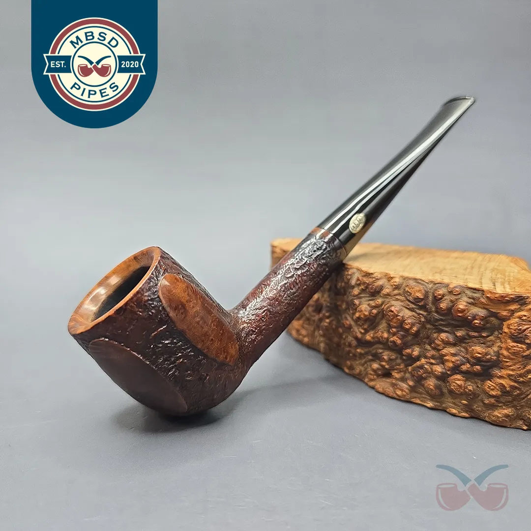 GBD (Pre-1980s) Fantasy 122 Partially Sandblasted Billiard (Estate)