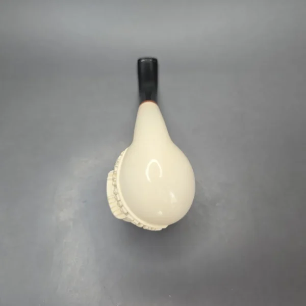 MBSD Meerschaum Deluxe World Cup 2026 Carved Brandy Block Meerschaum Pipe, Briar-Mortise, New - Image 11