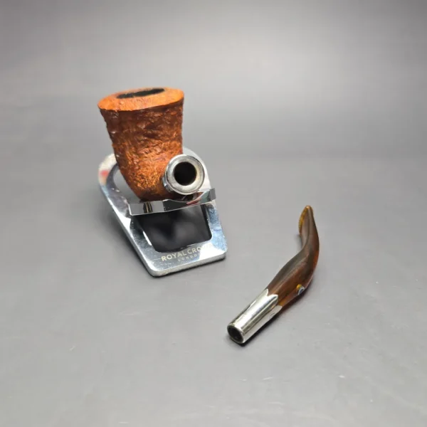 Ardor Urano Ninfea Rusticated Calabash w/ Silver Spigot Estate Briar Pipe, Italian Estates - Image 14
