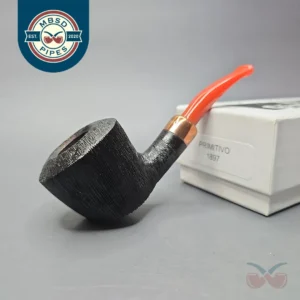 4th Generation (by Ascorti) 1897 Forza Primitivo Rusticated Dublin w/ Copper Estate Briar Pipe, Unsmoked