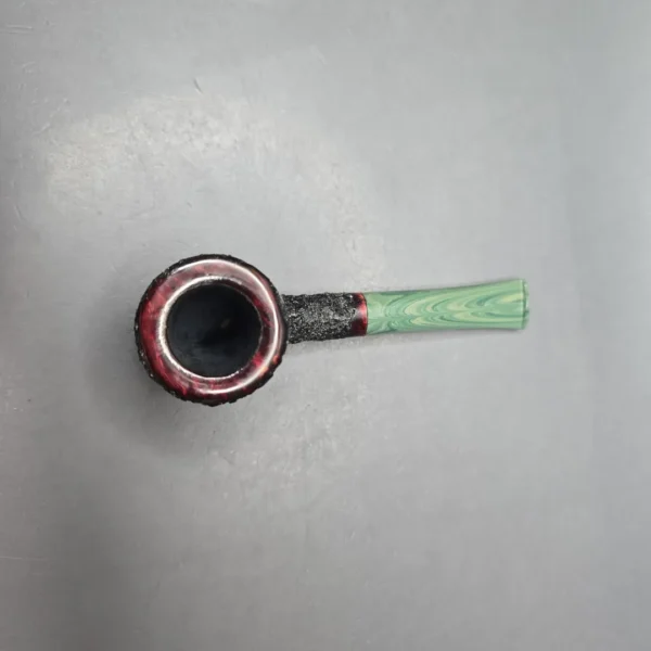 Herriot Pipes Partially Rusticated Nosewarmer Pot Handmade Briar Pipe, New - Image 9