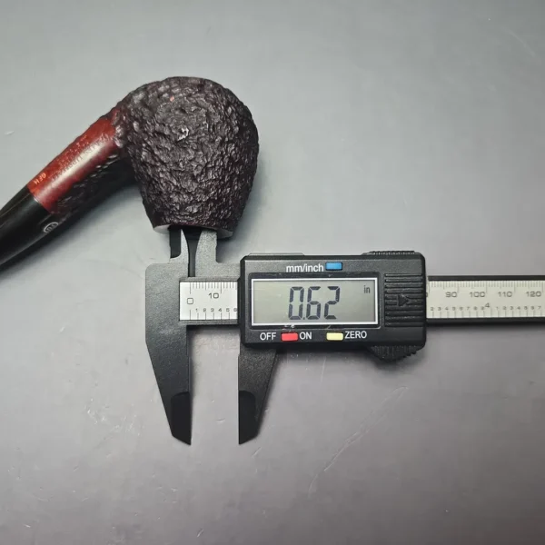 James Upshall Bark Group 6 Partially Rusticated Brandy Estate Briar Pipe, Unsmoked - Image 11