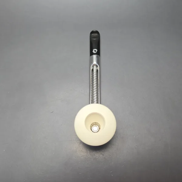 Falcon Chrome Dental w/ MBSD Meerschaum Rhodesian Block Meerschaum Bowl Pipe, New - Image 9
