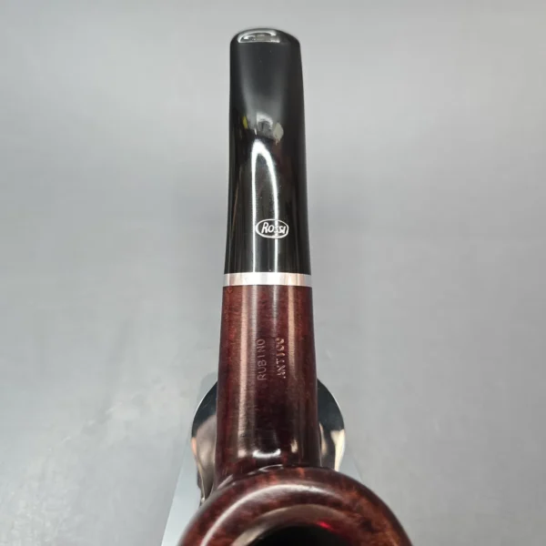 Rossi Rubino Antico 8316 Smooth Pot w/ Nickel Briar Pipe, New, 6mm - Image 8