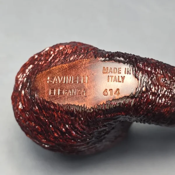 Savinelli Eleganza 614 Rusticated Estate Briar Pipe - Image 11