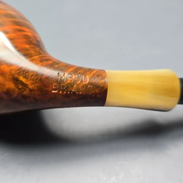 MBSD Briars Modern Masters 3 Smooth Tulip w/ Faux Horn Handmade Briar Pipe, New - Image 11