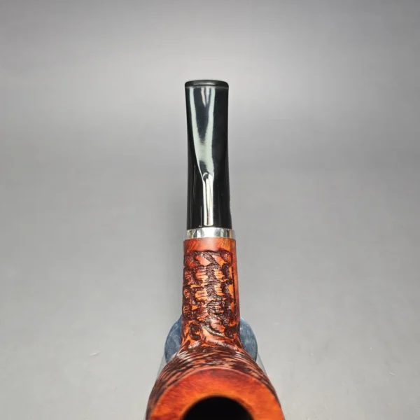 Chacom Rustic 1201 Rusticated Billiard Estate Briar Pipe, Unsmoked - Image 9