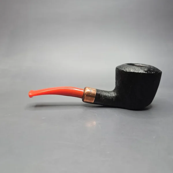 4th Generation (by Ascorti) 1897 Forza Primitivo Rusticated Dublin w/ Copper Estate Briar Pipe, Unsmoked - Image 4