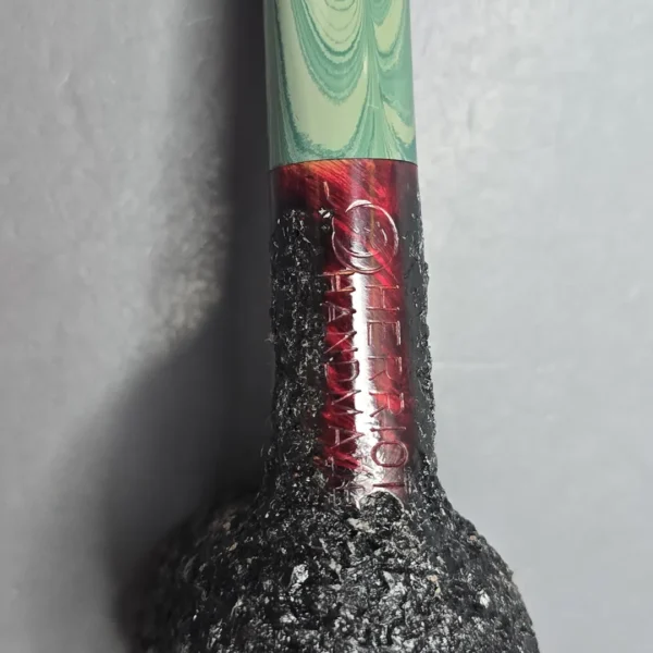 Herriot Pipes Partially Rusticated Nosewarmer Pot Handmade Briar Pipe, New - Image 11