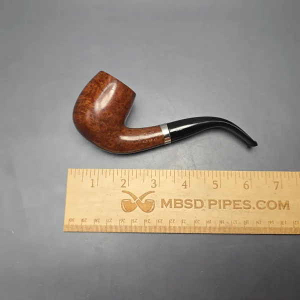 Bari Select Nature Old Briar 49 Smooth Bent Billiard (Estate) - Image 14