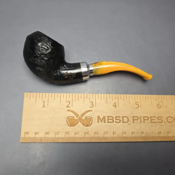 Molina Ambra 103 Sandblasted Rhodesian Briar Pipe, New, 9mm - Image 12