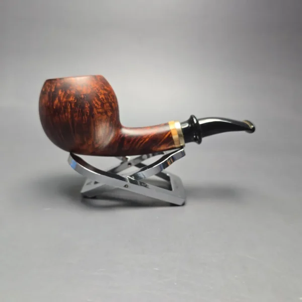 Neerup Classic 2 Smooth Apple w/ Acrylic & Brass Estate Briar Pipe, Unsmoked - Image 14