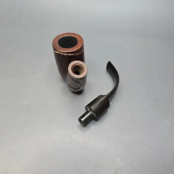Savinelli Sherwood Rock Briar 604 KS Spot Carved Oom Paul Estate Briar Pipe, Italian Estates - Image 13